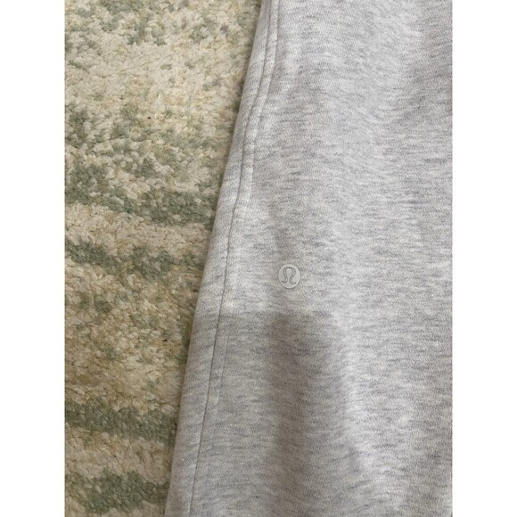 Lululemon Scuba Jogger Pants Sz 2 Light Gray High Rise Fleece Athletic Comfy - Picture 6 of 6